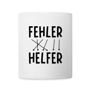 Fehler sind Helfer - Tasse - Weiß - Vorne