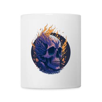 Fire skull - Mug - white - Front