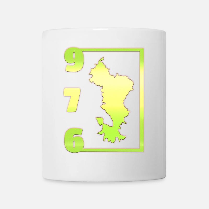 T SHIRT 976 MAYOTTE - Mug blanc - blanc