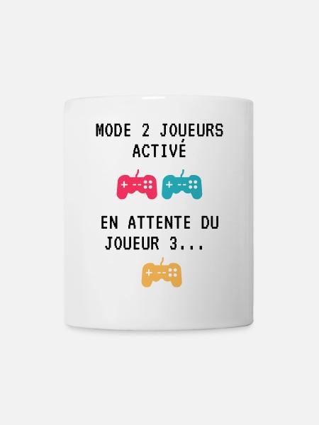 Cadeau En attente du joueur 3 papa maman gamer - Mug blanc - blanc