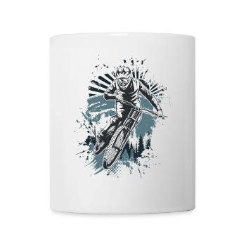 Éclaboussure du moindre sentier en terre - Mug blanc - blanc - Devant