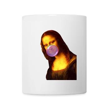 Mona Lisa Kaugummi Bubble - Tasse - Weiß - Vorne
