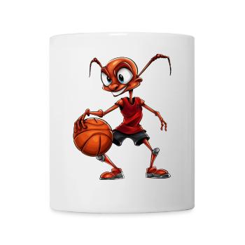 Fourmi de basket-ball - Mug blanc - blanc - Devant