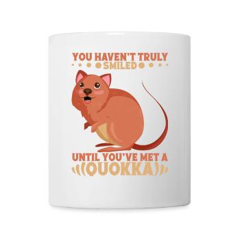 Tu n'as pas encore vraiment souri, Quokka. - Mug blanc - blanc - Devant
