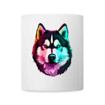 Wolf Husky Hund - Tasse - Weiß - Vorne