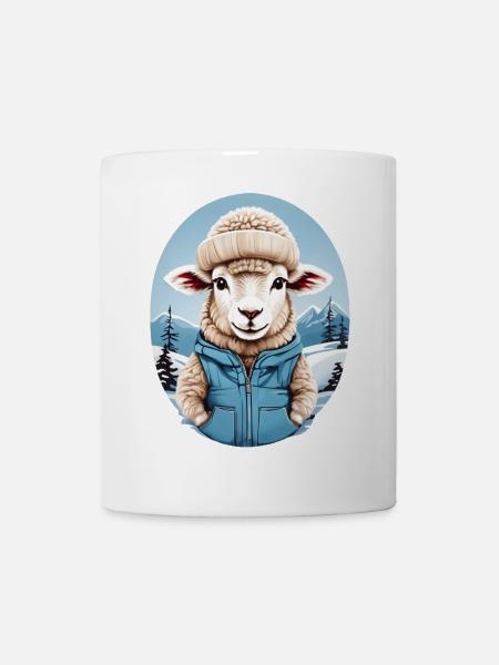 Süßes Schaf - Tasse - Weiß