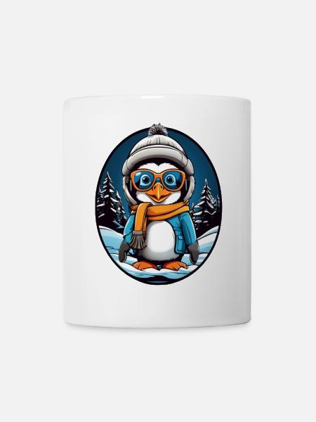 Süßer Pinguin - Tasse - Weiß