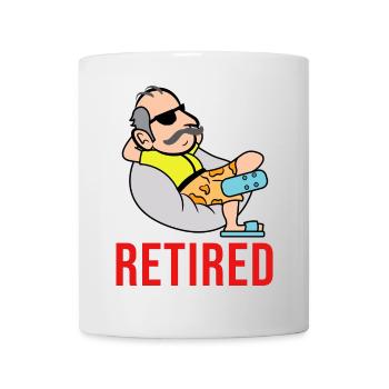 Ruhestand Spruch Senior Pensionierung Rentner - Tasse - Weiß - Vorne