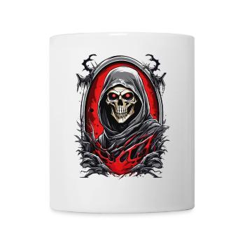 Grim Reaper Skull - Mug - white - Front