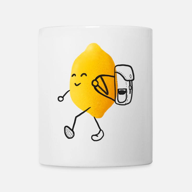 Wander-Zitrus - Zitrone auf Abenteuerreise - Tasse - Weiß