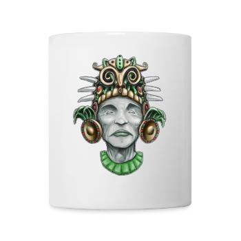 Dieu d’inspiration aztèque 2 - Mug blanc - blanc - Devant