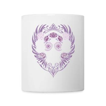 Ailes d’Halloween Sugar Skull - Mug blanc - blanc - Devant