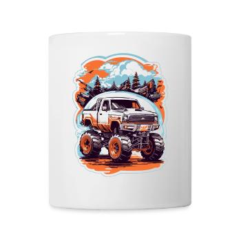 Monstertruck - Tasse - Weiß - Vorne