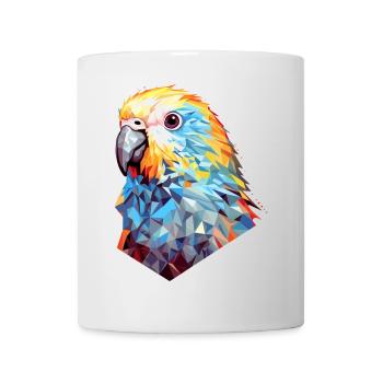 Budgie Polygon Bird Budgies - Mug - white - Front