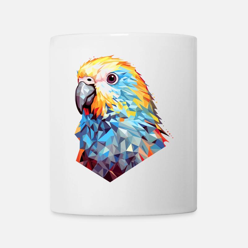 Perruche Polygone Bird Perruches - Mug blanc - blanc