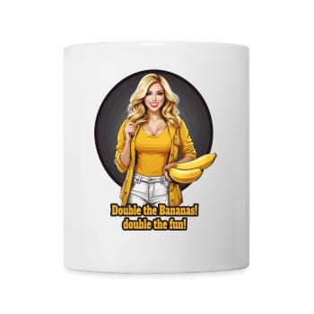 Bananen Frau - Tasse - Weiß - Vorne