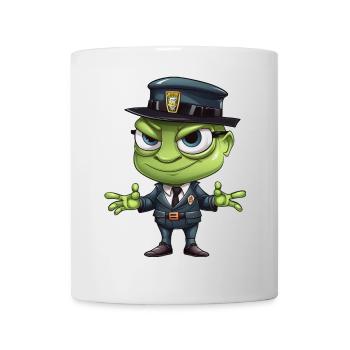 Police des sauterelles - Mug blanc - blanc - Devant