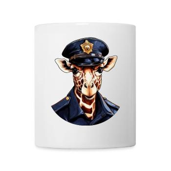 Giraffe Policeman - Mug - white - Front