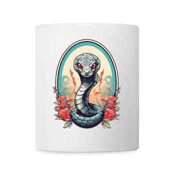 Serpent cobra - Mug blanc - blanc - Devant