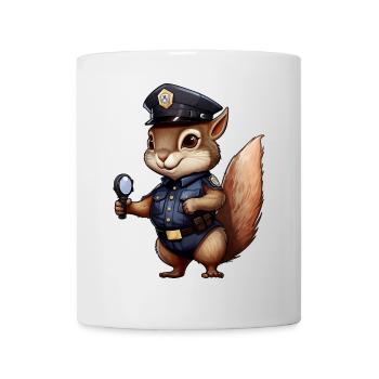Squirrel Policewoman - Mug - white - Front