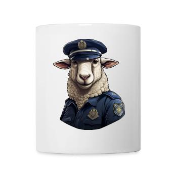 Moutons de la police - Mug blanc - blanc - Devant