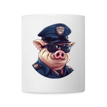 Piggy Police - Mug - white - Front