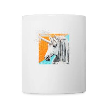 Einhorn Hengst Mietron - Sonja Ariel von Staden - Tasse - Weiß - Vorne