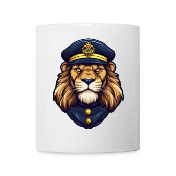Lion Policewoman - Mug - white - Front