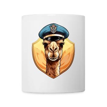 Chameau de la police - Mug blanc - blanc - Devant
