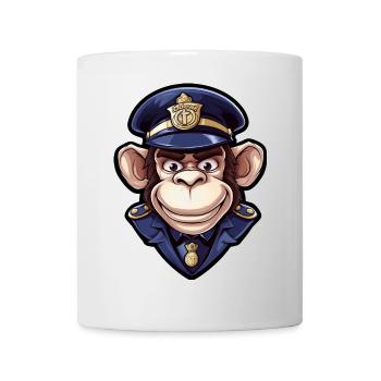 Monkey Policewoman - Mug - white - Front