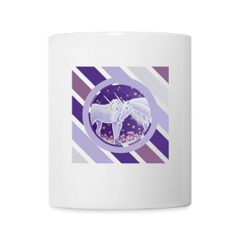 Unicorn couple firefly night - Sonja Ariel - Mug - white - Front
