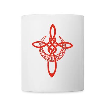Red Lunar Cross - Mug - white - Front