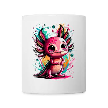 Axolotl Coloré - Axolotl Amphibien - Amphibien Coloré - Mug blanc - blanc - Devant