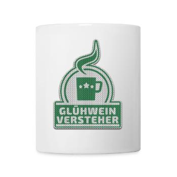 Glühwein Versteher - Gehäkelt - Ugly XMas - Tasse - Weiß - Vorne