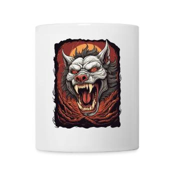 Chien démon de l'enfer - Mug blanc - blanc - Devant