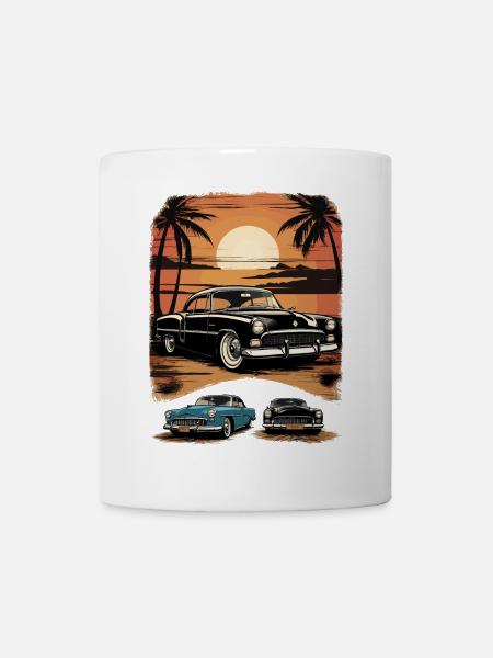 Classic Cars 1950 - Tasse - Weiß