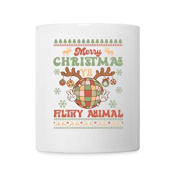 Hässlicher Weihnachtspullover - Tasse - Weiß - Vorne