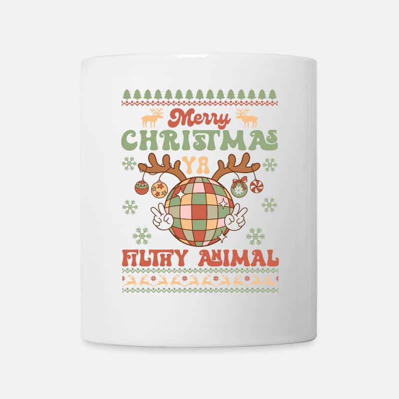 Hässlicher Weihnachtspullover - Tasse - Weiß