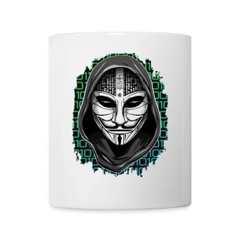 Anonymous Hacker - Tasse - Weiß - Vorne