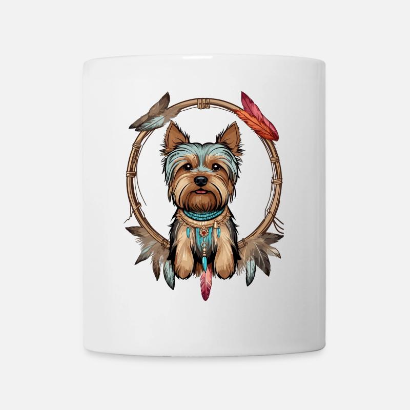 Yorkshire Terrier Traumfänger - Tasse - Weiß