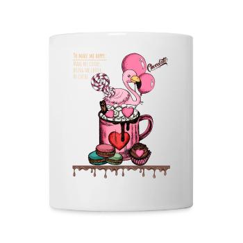 Sweet Flamingo Coffee Delight - Mug - white - Front