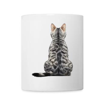 Chat Mau égyptien - Mug blanc - blanc - Devant