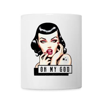 Lola Rockabilly Illustration TShirt - Mug - white - Front