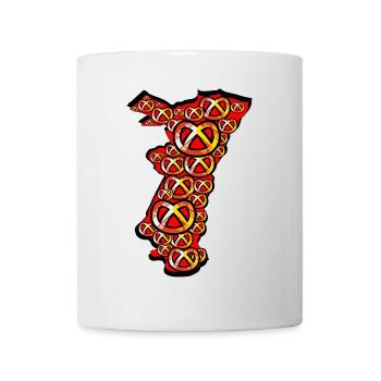 Alsace region Pretzel Blason - Mug - white - Front