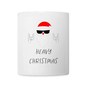 Noël lourd Rock an roll Noël pleine barbe - Mug blanc - blanc - Devant