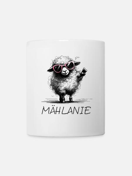 mählanie melanie meli melli schaf name lustig2 - Tasse - Weiß