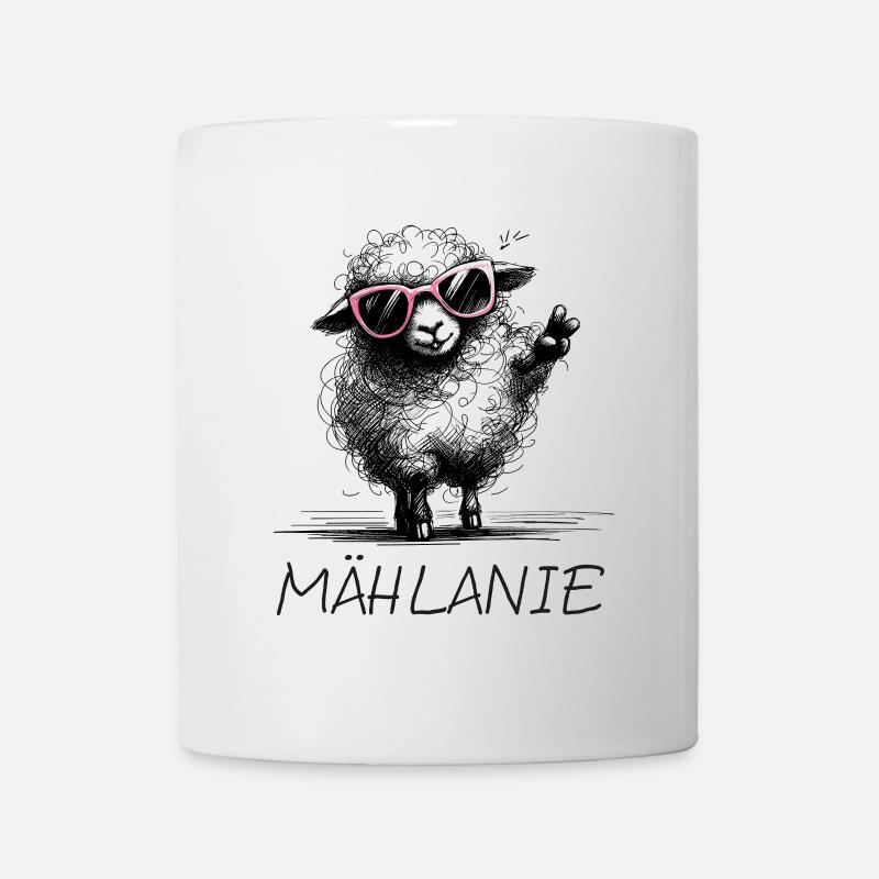 mählanie melanie meli melli schaf name lustig2 - Tasse - Weiß