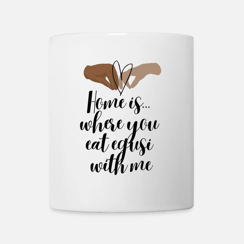 « Egusi With Me » cuisine africaine par DVWSDM - Mug blanc - blanc