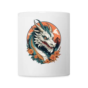 Chinesischer Drache - Tasse - Weiß - Vorne