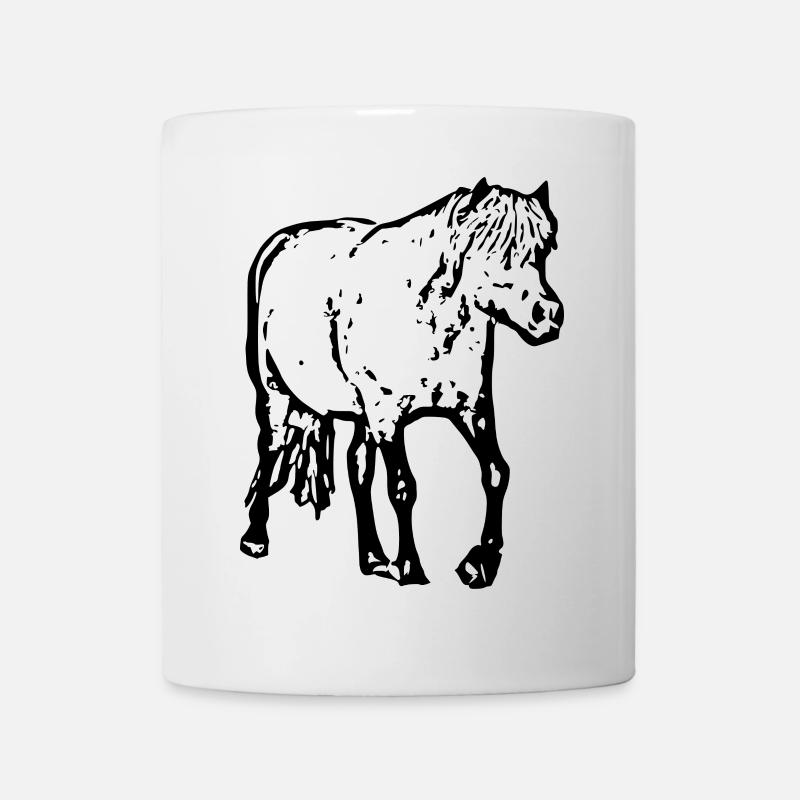 Pferde T-shirt Geschenk Reiter  - Tasse - Weiß